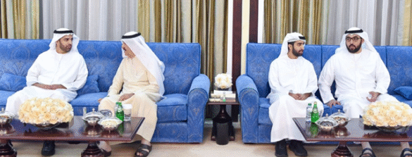 Ruler of Umm Al Quwain Receives Congratulations from RAK Crown Prince